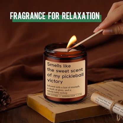 GSPY Candle, Pickleball Gifts for Women, Men - Pickle Ball Accessories