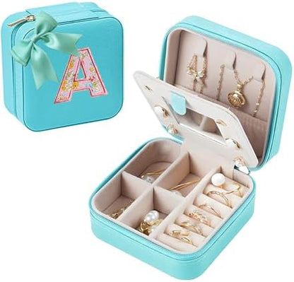 Jewelry Box Travel Jewelry Case and Organizer with Mirror Stocking