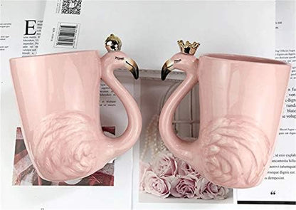 Cute Pink Flamingo Gifts for Women Coffee Mug Unique Ceramic Animal