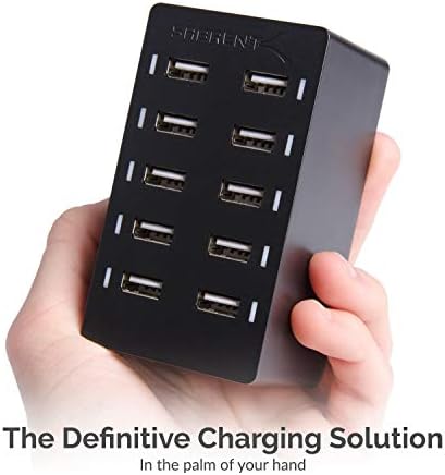 SABRENT 60W 10-Port USB Charging Station, Auto-Detect (AX-TPCS)
