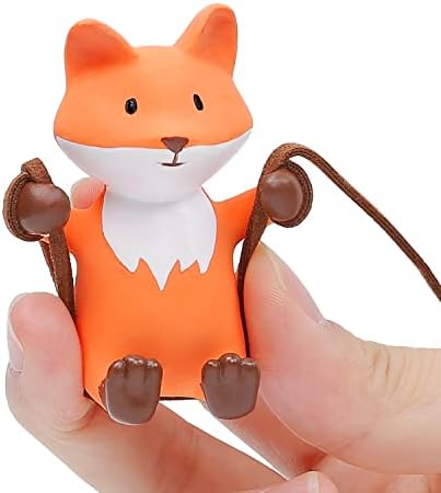 YGMONER Cute Swinging Fox Car Rear View Mirror Hanging Accessories