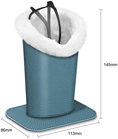 FINTIE Plush Lined Eyeglasses Holder, Glasses Stand Case For