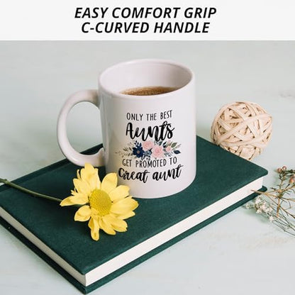 Promoted to Great Aunt Mug, Great Aunt Coffee Cups Ceramic, Great Aunt