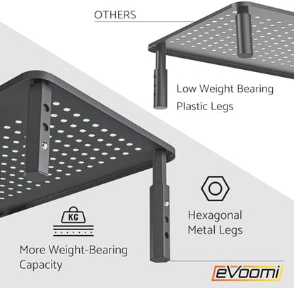 EVOOMI Back Saver Monitor Stand for Desk - 2 Pack Monitor Riser