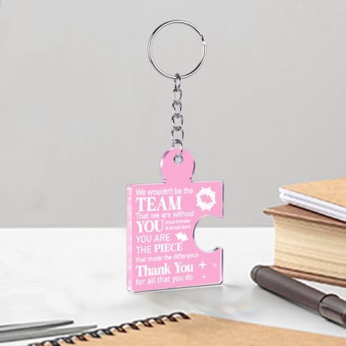 Team Appreciation Gifts Bulk Thank You Keychains for Coworkers