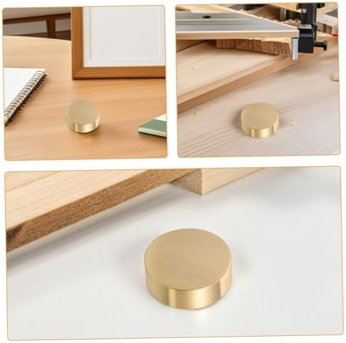 3Pcs round Brass Paperweights for Calligraphy, Heavy Desk Holders