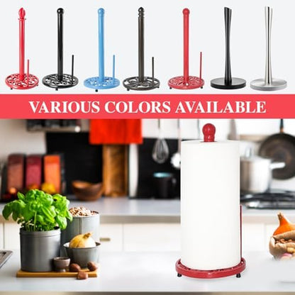 JOGREFUL Cast Iron Paper Towel Holder, Large Countertop Stand