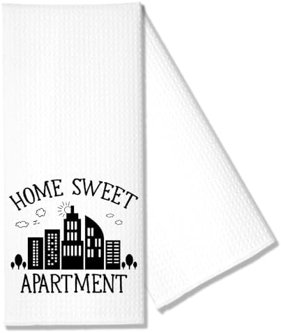 Hafhue Home Sweet Apartment Kitchen Towels, Funny Kitchen Towels