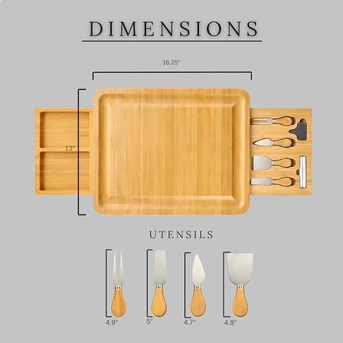 Personalized Charcuterie Boards Gift Set, Custom Engraved for Wedding