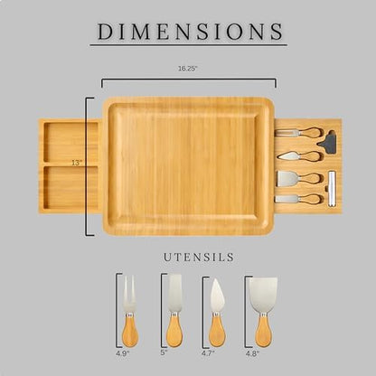 Personalized Charcuterie Boards Gift Set, Custom Engraved for Wedding
