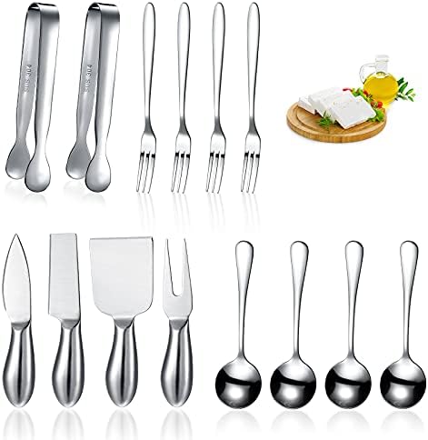 Patelai 14 Pcs Cheese Spreader Knives Set for Charcuterie Board