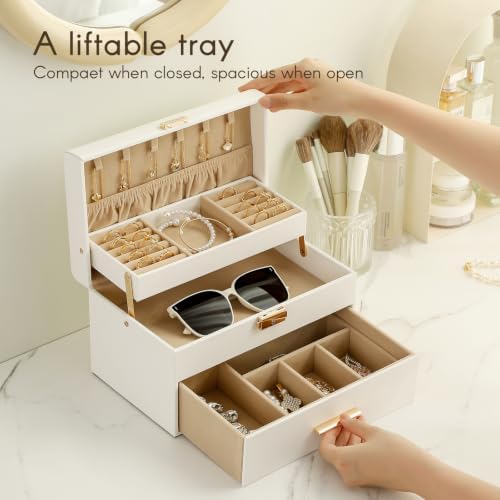 Jewelry Organizer Box, Large Jewelry Boxes for Women Girls