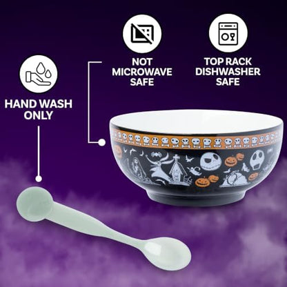 Silver Buffalo Disney Nightmare Before Christmas, Ceramic Bowl, 28oz