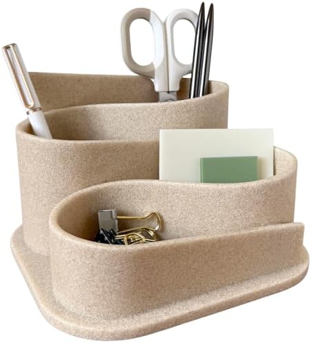 OAKOA Aesthetic Desk Organizer - Modern Desk Accessories - Boho Pen