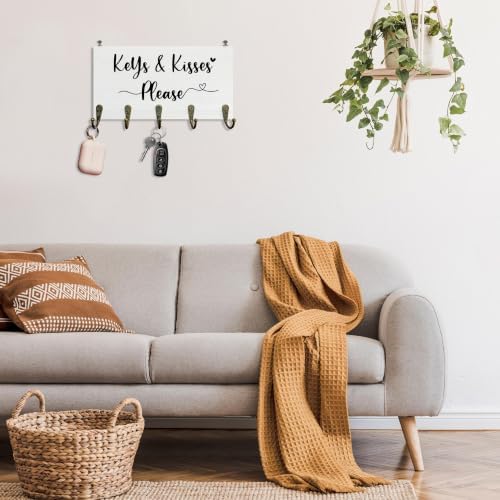 Couple Cute Key Holder for Wall 10"x5.12"