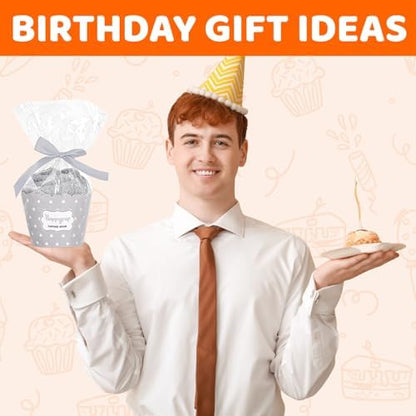 HAPPYPOP Fuzzy Birthday Gifts for Him - Gifts for Dad Uncle Grandson