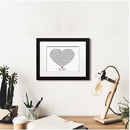 BOTTEGAARTS Personalized Song in Heart Shaped Photo or Canvas Prints