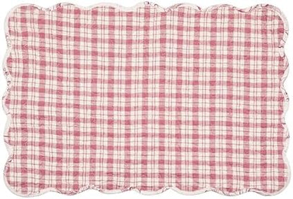 Cardinal & Winter Branches Vintage 100% Cotton Set of 6 Placemats 13"