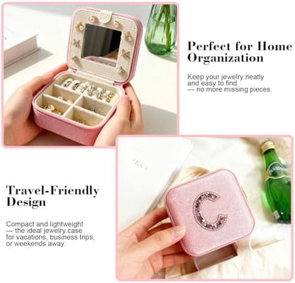 Mothers Day Gift Travel Jewelry Case for Women, Large Jewelry