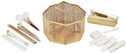 Annova Mesh Desk Organizer Rotate with 5 Compartments Spinning Tidy