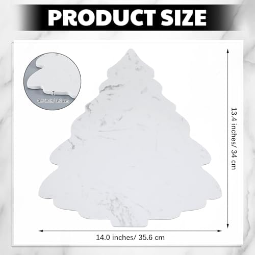 Reallnaive Marble Christmas Tree Cheese Board Marble Christmas Tree