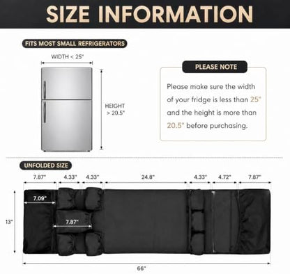 Mini Fridge Organizer Dorm Essentials - Over the Fridge Caddy