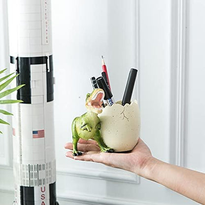 Dinosaur Pencil & Pen Holder for Desk, Kids Toothbrush Holder