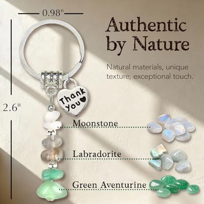 Never Forget the Difference You Make, Crystal Keychain Thank You Gift