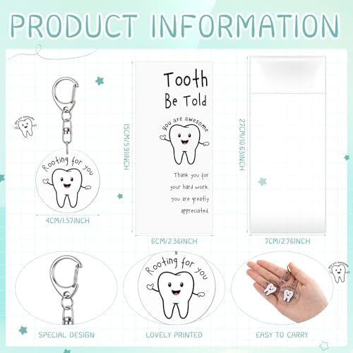 Gersoniel 10 Sets Dental Hygienist Appreciation Gifts Set Tooth Pens