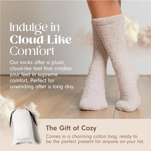 Unboxme Gifts Warm & Cozy Ultra-Luxe Cloud Fuzzy Socks, Gifts for