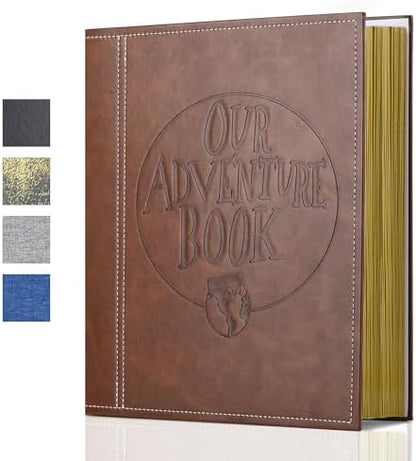Large Adventure Book Photo Album Magnetic,13"x11.5",DIY,Handmade for
