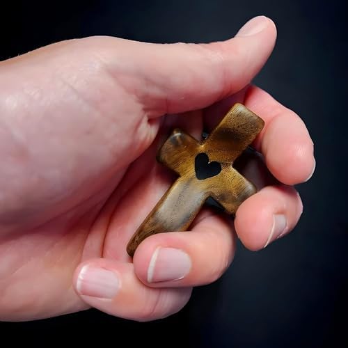 Cross My Heart/Encouragement Gift Wood Comfort Pocket Prayer Cross for