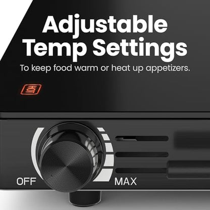 Chefman Electric Warming Tray with Adjustable Temperature Control
