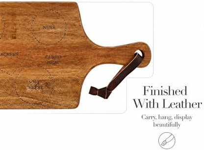 Mud Pie Charcuterie Serving Board, Wood Cheese Board