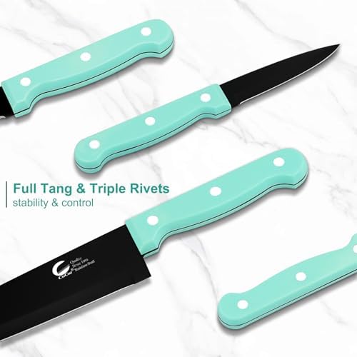 16-Piece Kitchen Knife Set with Block - High Carbon Stainless Steel