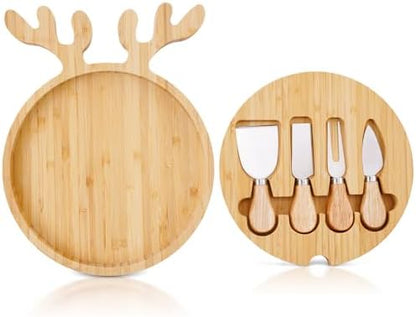 Remerry Christmas Serving Platter Cutting Board Set, Christmas Serving