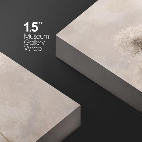 wall26 Canvas Print Wall Art Dandelion Neutral Watercolor Dandelion