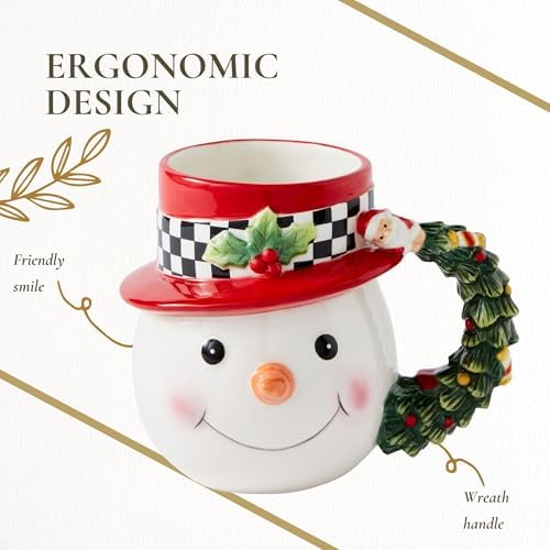 Spode Christmas Tree Snowman Toby Mug - Dolomite & Holiday Design