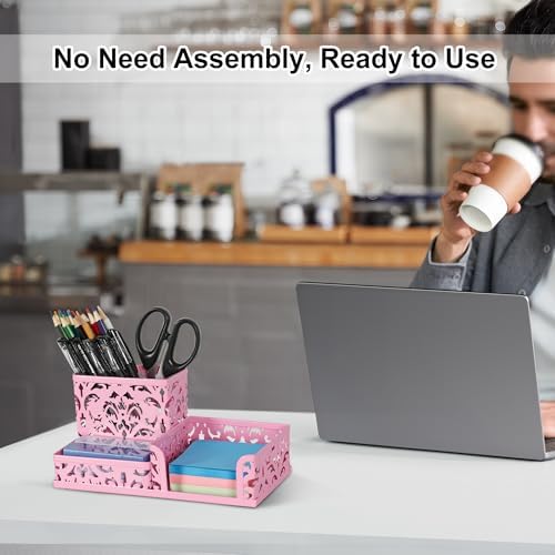 EasyPAG Desk Organizer 3 Compartment Pen Holder for Desk Office