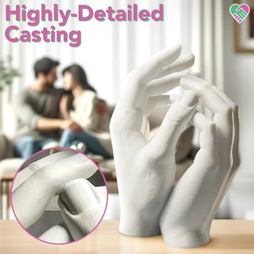 Luna Bean Hand Casting Kit – Couples, Anniversary, Wedding, Hand Mold