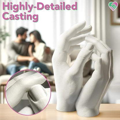 Luna Bean Hand Casting Kit – Couples, Anniversary, Wedding, Hand Mold