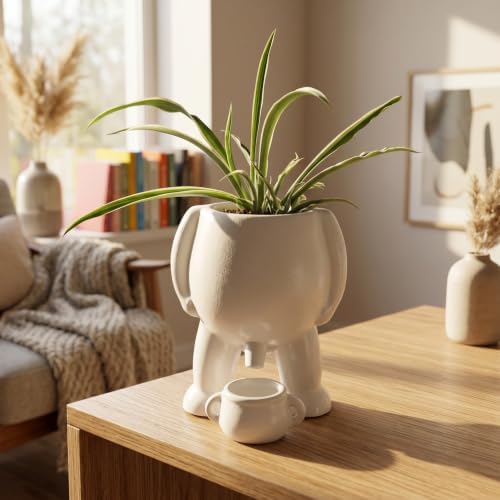 Creative Ceramic Human Shape Planter Funny Penis Planter with