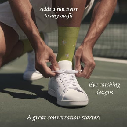The Tennis Tantrum Socks - Funny Tennis Men's Socks - Sporty Gift for