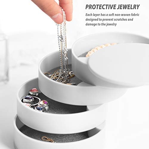 Jewelry Organizer, Small Jewelry Box Earring Holder for Women Gifts