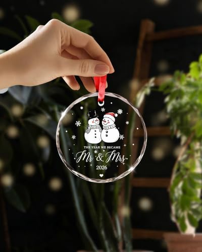 Christmas Married Ornament 2026, Wedding Gifts for Couple Married