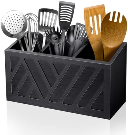 MINCORD Kitchen Utensil Holder with 3 Compartments