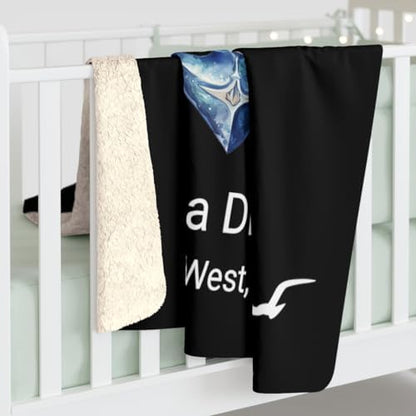Custom Boat Owner Blanket Personalized Sherpa Fleece Nautical Boat