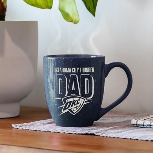 Rico Industries NBA Basketball Dad 16 oz Team Color Laser Engraved