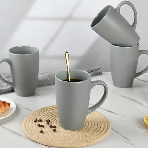 BYCNZB 20oz Extra Large Ceramic Tall Coffee Mugs Set for Coffee Tea