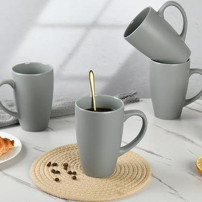BYCNZB 20oz Extra Large Ceramic Tall Coffee Mugs Set for Coffee Tea